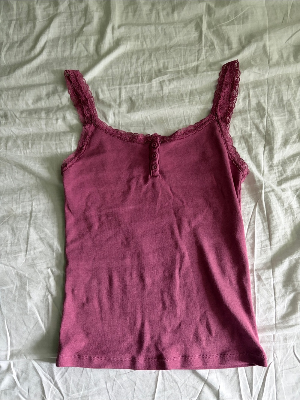 wild fable Lace-Trim Camisole in Mauve Pink